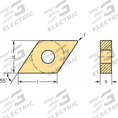 WALTER Diamond Turning Insert: DNMA442-RK7 WKK10S - Diamond Indexable Turning Inserts