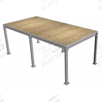PORTA-KING Platform Mezzanine: 16 ft x 24 ft x 9 ft, Unassembled, 384 sq ft, OSB (MPN PK-1624). Key specifications — Deck Material: OSB; Brand: PORTA-KING.
