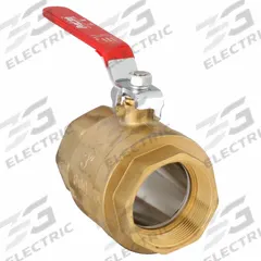 APPROVED VENDOR Manual Two-Way Ball Valve: 3 in, Brass, Straight, FIP x FIP, Full Port Ball Port (MPN 107-820). Key specifications — Brand: APPROVED VENDOR; Handle: Lever.