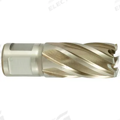 CLE-LINE Cobalt Annular Cutter: 9/16 in Cutter Dia, 1 in Max Cutting Dp, Pilot Pin Included - Cobalt Annular Cutters for Hard Materials