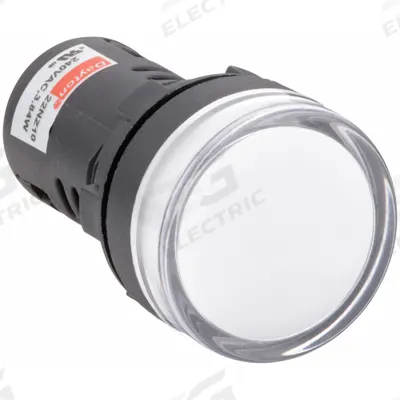 Dayton Raised Panel Light: 22 mm Panel Mounting Hole Dia, LED - LED Indicator Pilot Lights