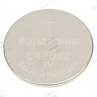 APPROVED VENDOR Coin Cell Battery: 3032 Battery Size, Lithium, 500 mAh Capacity, 3V DC, 1.181 in Dia (MPN CR3032). Key specifications — Voltage - Batteries: 3V DC; Battery Chemistry: Lithium; Product Type: Coin Cell Battery; Battery Size: 3032; Brand: APPROVED VENDOR; Voltage - Subhead: 3V DC.