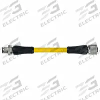 Cordset: M12 Male Straight X M12 Female Straight, 5 Pins, Yellow, TPE, 10 m Cable Lg (MPN 7700-P4241-U0P1000). Key specifications — Cable Jacket Color: Yellow; End 1 Gender: Male; End 1 Mounting Orientation: Straight; End 2 Gender: Female; End 2 Mounting Orientation: Straight; End 2 Connection Type: M12; IP Rating: IP66K; Brand: MURRELEKTRONIK.