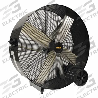 MASTER Barrel Fan: 42 in Blade Dia, 120V AC, Stationary, 1/4 hp, Direct Drive - Standard Industrial Floor Fans