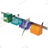 Tube Rack: 5 1/2 in Overall Wd, 6 in Overall Ht, 7 in Overall Lg, ABS Plastic, Multicolor, Wall (MPN HS23500). Key specifications — Material: ABS Plastic; Mounting Location: Wall; Color: Multicolor; Product Type: Storage Rack; Total Holding Capacity: (4) 50 mL Tubes; Brand: HEATHROW SCIENTIFIC.