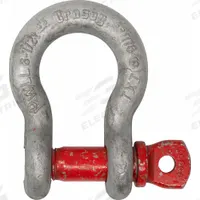 CROSBY D-Shackle: Chain Shackle, 110,000 lb Working Load Limit, 4 1/8 in Wd Between Eyes, Silver (MPN 1018678). Key specifications — Body Color: Silver; Brand: CROSBY.