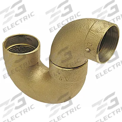 NIBCO Sweat Fitting P-Trap: 1 1/2 in CTS x 1 1/2 in CTS, Cup x FTG, Bronze (MPN 885-11/2) - Drain, Waste & Vent Wrot Copper & Bronze Tube Fittings