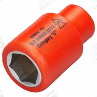 ITL Insulated Socket: 1/4 in Drive Size, 14 mm/35/64 in Socket Size, 1 5/8 in Overall Lg, 6-Point (MPN 07220). Key specifications — attr1204321: Not Tether Capable; attr1204320: Chrome; attr1204316: ITL.