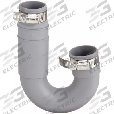APPROVED VENDOR Flexible J-Trap: Rubber, For 1 1/2 in Pipe, Copper/Iron/PVC/Steel - Flexible Transition Pipe Fittings