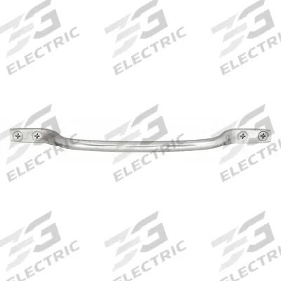 MONROE PMP Pull Handle: Unthreaded Holes, Steel, Silver, 1/4 in Screw Size, 0.5 in - Standard Pull Handles