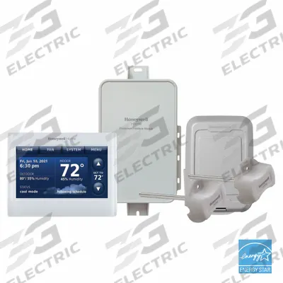 HONEYWELL HOME Wireless Thermostat Kit: Heat and Cool, Auto and Manual, 7 Day, Horizontal - Wireless Thermostats