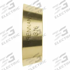 BRENNAN INDUSTRIES Compression Fitting Ferrule: 1 in OD Size, Compression, Brass (MPN N0319-F-16-B). Key specifications — Compatible Fitting Brands: Let-Lok; Brand: BRENNAN INDUSTRIES; Series: N0319-F.