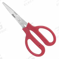 CLAUSS Shears: Ambidextrous, 7 in Overall Lg, Straight, Stainless Steel, Pointed, Red (MPN 18001). Key specifications — attr308500: Stainless Steel; attr308502: Red; attr308505: Ambidextrous; attr308522: Floral; attr324896: CLAUSS.