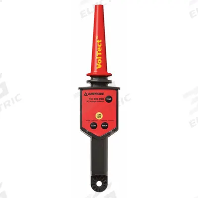 AMPROBE Hot Stick-Compatible High-Voltage Detector: 30 V to 122 kV, 1.5 in to 51 in - Wearable High-Voltage Detectors