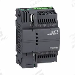 SCHNEIDER ELECTRIC PLC: (2) Analog/(2) Digital, (3) Digital (MPN TM172PBG07R). Key specifications — attr211240: SCHNEIDER; attr1072668: Clock Included; attr1075934: Serial Link; attr1075941: (2) Analog; attr1075943: (3) Digital.
