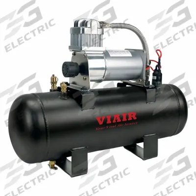 VIAIR CORPORATION Portable Air Compressor: Oil Free, 2 gal, Horizontal, 0.31 hp - Portable Electric Air Compressor Combo Kits