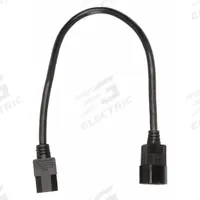 APPROVED VENDOR Power Cord: 1 1/2 ft Lg, 3/16, C14 Plug, C13 Receptacle, SJT, PVC, 10 A Current (MPN 5XFR4ID). Key specifications — Brand: APPROVED VENDOR; Jacket Material: PVC.