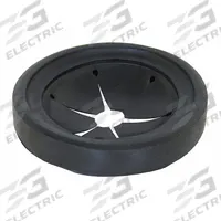 KISSLER Disposal Guard: 4 in Sink Opening Dia, 4 in Overall Dia, 1/2 in Overall Ht, Rubber, Black (MPN 59-1450). Key specifications — attr926862: KISSLER; attr926863: Black; attr926865: Rubber; attr926861: 59-1450; attr926867: Splash Guard.