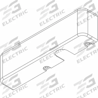 LCN Door Closer Cover: Aluminum (MPN 4020-72 LH AL) - Accessories for Door Closers