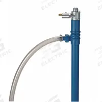 FINISH THOMPSON Air Drum Pump: Pump w/ Discharge Hose & Spout, 22 gpm Max. Flow Rate, PP (MPN DPFP027). Key specifications — Brand: FINISH THOMPSON; Suction Tube Material: PP.