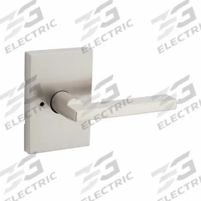 KWIKSET Door Lever Lockset: Privacy Lever Locksets, Nickel