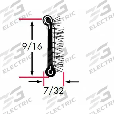 FAIRCHILD Edge Trim: Pile Lined Beaded, 8 ft Overall Lg - Automotive Beltline Weatherstrip Seals