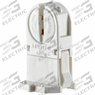 LEVITON Lampholder: Lamp Holder, Miniature Bi-Pin (G5), 120 W Watt, 600V AC Volt - Lampholders & Sockets