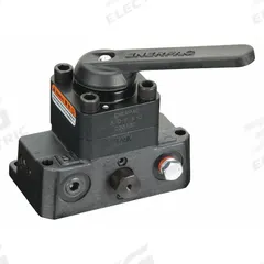 ENERPAC 3 Way Mounted Valve: 4 gpm Max Flow Rate, Three Positions, 3/8 in NPT, 3/8" NPT, Manual (MPN VMF10000D). Key specifications — attr1018253: ENERPAC; attr1018249: VMF10000D; attr1018300: Manual; attr1416406: 3/8" NPT.