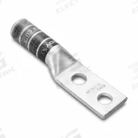 Compression Lug: For 2 AWG, Solid/Stranded Wire, 3/8 in Stud Size, Long, Copper Barrel (MPN YA2C2TC38E2). Key specifications — Inspection Hole: No; For Wire Type: Stranded; For Wire Sizes: 2 AWG; Brand: BURNDY; Manufacturer Part Number: YA2C2TC38E2.