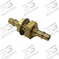 MEM-CO Barbed Fitting Adapter: 1/16 in ID x 1/16 in ID Size, Barbed x Barbed, Brass, Bulkhead (MPN 10BK1-NP). Key specifications — Brand: MEM-CO.