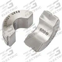 BURNDY Upper and Lower Crimping Die: 2/0 AWG Aluminum Lug, 2 Sizes, 12 ton Max Crimping Force (MPN U659). Key specifications — attr511073: YDSR-RL; attr511072: Aluminum; attr473934: BURNDY; attr542116: 2/0 AWG Aluminum Lug; attr511067: PAT46.