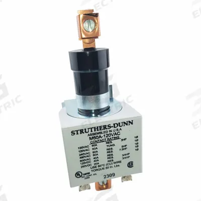 STRUTHERS-DUNN Mercury Displacement Contactor: 120V AC, 60 A Full Load Current - Resistive - Mercury Displacement Contactors