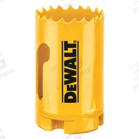 DEWALT Hole Saw: 1 7/16 in Saw Dia., 4/5 Teeth per Inch, 1 3/4 in Max. Cutting Dp, Bi-Metal (MPN DAH180023). Key specifications — attr1098070: 4/5; attr1098087: DEWALT; attr1098073: 5/8"-18.
