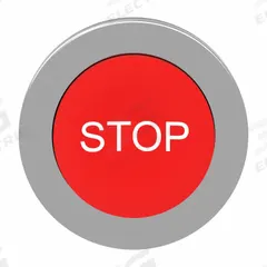 SCHNEIDER Extended Push Button: Red, 30 mm Mounting Size, Metallic, Momentary (MPN ZB4FL434). Key specifications — Brand: SCHNEIDER; Action: Momentary; Legend: Stop; Series: XB4; Push Button Material Type: Metallic.