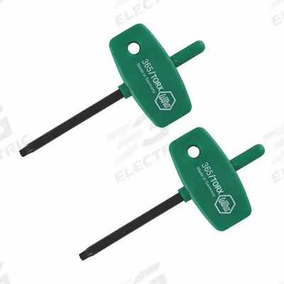 WIHA Torx and Torx Plus Keys: 2 Tips, Torx, T8 Tip Size, Black Oxide - Rapid-Twist Torx & Torx Plus Keys