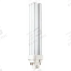 PHILIPS Compact Fluorescent Bulb: 4-Pin (G24q-3), PL-C, Fluorescent, 4100K, 1,800 lm Light Output (MPN PL-C 26W/41/4P/ALTO). Key specifications — Brand: PHILIPS; Bulb Designation: PL-C 26W/841/4P/ALTO 10PK; Dimmable: Yes; Color Temperature: 4100K.