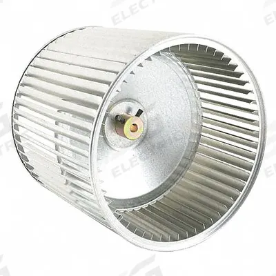LENNOX Blower Wheel: 11 1/2 in Dia, 10 in W, CW Closed End, Steel Wheel, 1 Inlets - Dual-Inlet Forward-Curved Blower Wheels