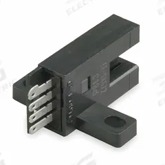 OMRON Photoelectric Sensor: Built-in Connector, 5-24V DC, NPN (MPN EE-SX672). Key specifications — DC Supply Voltage Rating: 5-24V DC; Brand: OMRON.