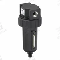 PARKER Compressed Air Filter: Particulate, 1/2 in NPT, 5 micron, 130 cfm, 250 psi Max Op Pressure (MPN 07F34BC). Key specifications — attr110055: 07F; attr110008: PARKER.