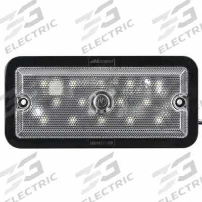 MAXXIMA Vehicle Dome and Courtesy Light: Dome Light, LED, White, Rectangular - Compact Courtesy Lights