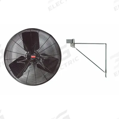Dayton Mounted Fan: 20 in Blade Dia, 120V AC, 1/6 hp Motor HP, Ceiling/Wall Mount - Standard Industrial Wall-Mount Fans