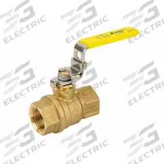 JOMAR VALVE Manual Two-Way Ball Valve: 3/4 in, Brass, Straight, Press x Press, Full Port Ball Port (MPN 100-704-LH). Key specifications — Brand: JOMAR VALVE; Handle: Locking Lever.