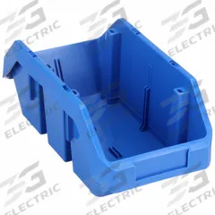 QUANTUM STORAGE SYSTEMS Cross-Stacking Bin: 6 5/8 in x 12 1/2 in x 5 in, Blue, Label Holder Included (MPN QP1265BL). Key specifications — Electrostatic Discharge: Not Electrostatic Discharge Conductive; Brand: QUANTUM STORAGE SYSTEMS; % Recycled Content: 0%.