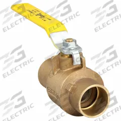 APOLLO Manual Two-Way Ball Valve: 1 1/2 in, Bronze, Straight, Sweat x Sweat, Std Port, Two-Piece (MPN 7020701). Key specifications — Brand: APOLLO; Handle: Lever.