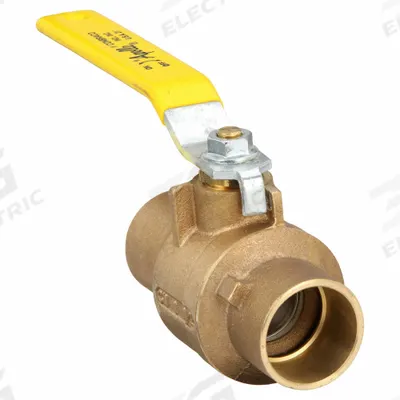 APOLLO Manual Two-Way Ball Valve: 1 1/2 in, Bronze, Straight, Sweat x Sweat, Std Port - Bronze Ball Valves