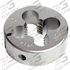 OSG Round Threading Die: #5-40 UNC, 5/8 in OD, Solid, High Speed Steel (MPN 2724200)