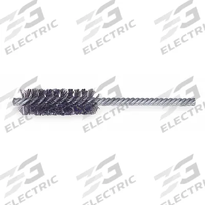 WEILER Double Spiral Tube Brush: Double Stem, Carbon Steel, 3/4 in Dia - Heavy-Cleaning Brushes for Carbon Steel