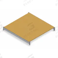 TENNSCO Shelf: 48 in x 36 in, Particleboard, 4,150 lb Load Capacity. Key specifications — Decking Material: Particleboard; Frame Finish: Powder Coated; Frame Material: Steel; Color: Industrial Gray; Includes: (2) Beams; Brand: TENNSCO.