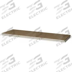 TENNSCO Shelf: 36 in x 12 in, 600 lb Load Capacity, Particleboard, Sand, Shelf (MPN ZDES-3612D SAND). Key specifications — Decking Material: Particleboard; Includes: (4) Shelf Supports; Decking Finish: Unfinished; Shelf Configuration: Single Straight; Color: Sand; Frame Material: Steel; Brand: TENNSCO; Frame Finish: Zinc Plated.