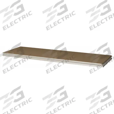 TENNSCO Shelf: 36 in x 12 in, 600 lb Load Capacity, Particleboard, Sand - Particleboard Decking Shelf Kits for Boltless Shelving